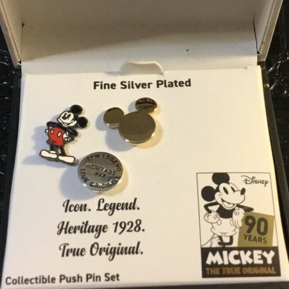 Disney Jewelry - DISNEY MICKEY MOUSE 90 YR ANNIVERSARY COLLECTIBLE 3pc PIN SET**NEW!